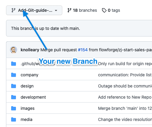 Create a new Branch